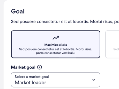 We tested many variations of campaign creation and landed on a solution frontloading most critical parts around budget and scheduling. Ad creation itself came right after this step.