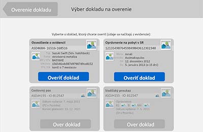 UI concept addressing scenarios where individuals claim to have forgotten or lost their documents, guiding officers through alternative verification processes to maintain efficiency.